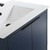 Fine Fixtures Opulence Vanity Cabinet 24 Inch Wide - Navy Blue With Black Hardware - OL24NB