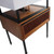 Fine Fixtures Dakota Vanity Cabinet 30 Inch Wide - Teak With Black Hardware - DA30TK-DAH30BL-VEA3018W