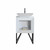 Fine Fixtures Maxi Vanity Cabinet 24 Inch - Matte White With Black Legs - MX24WH
