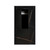 Fine Fixtures Grand Pedestal Sink 18 Inch Wide - Black With Gold Grains Sintered Stone - GD18BG