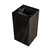 Fine Fixtures Grand Pedestal Sink 18 Inch Wide - Black With Gold Grains Sintered Stone - GD18BG