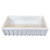 Fine Fixtures French Farmhouse Apron Reversible 36 Inch x 19 Inch Fireclay Sink - Fluted - FC3618GIHL