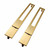 Fine Fixtures Oakville Handle For 72" Wide Vanity -Satin Brass - OKHA3SB
