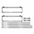Fine Fixtures Opulence Vanity Cabinet Legs & Hardware - 30 Inch Wide - Polished Chrome - OLH30PC