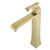 Fine Fixtures Arched Square Single Handle Vessel Faucet - Single Hole - Satin Brass - FAV5SB
