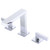 Fine Fixtures Square Bathroom Faucet - Three Hole - Polished Chrome - FAS3PC