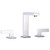 Fine Fixtures Square Bathroom Faucet - Three Hole - Polished Chrome - FAS3PC