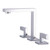 Fine Fixtures Square Bathroom Faucet - Three Hole - Polished Chrome - FAS3PC
