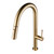 Fine Fixtures Stream Pull-Out Kitchen Faucet - Satin Brass - FAK1SB