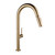 Fine Fixtures Stream Pull-Out Kitchen Faucet - Satin Brass - FAK1SB