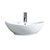 Fine Fixtures MV2214W Modern Oval Vessel Sink 23" X 15" White - Single Hole