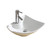 Fine Fixtures Modern Triangular Vessel Sink White - Single Hole - 18.88 x 16.94 inches - MV1917TW