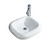 Fine Fixtures Modern Rectangular Vessel Sink 21 Inch X 19 Inch - Single Hole - White - MV2119W
