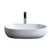 Fine Fixtures Modern Oval Shape Vessel Sink 23 1/4 Inch X 16 Inch - White - MV2316TE