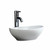 Fine Fixtures MV1613RW Modern Round Vessel Sink 16 Inch X 13 Inch - No Faucet Hole - White