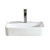 Fine Fixtures Modern Vessel Sink Square 20 Inch X 20 Inch with No Faucet Hole - White - MV2020SW