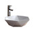 Fine Fixtures Modern Vessel Sink 18 Inch X 18 Inch - Hexagon Shape - White - MV1818TE