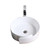 Fine Fixtures Modern Vessel Sink 17 Inch X 17 Inch Sphere - No Faucet Hole - White - MV1717SPW
