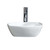 Fine Fixtures MV1717SW Modern Vessel Sink Square 17 Inch X 17 Inch - No Faucet Hole - White