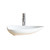 Fine Fixtures Modern Triangular Vessel Sink 26 Inch X 18 Inch - No Faucet Hole - White - MV2618TW