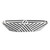 Fine Fixtures Modern Elongated Hexagon Vessel Sink 25 Inch X 16 Inch - Black - MV2516BW