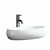 Fine Fixtures Modern Round Vessel Sink 24 Inch X 16 Inch - No Faucet Hole - White - MV2416RW