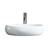 Fine Fixtures MV2416RW Modern Round Vessel Sink 24 Inch X 16 Inch - No Faucet Hole - White
