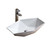 Fine Fixtures Modern Hexagon Vessel Sink 23 5/8 Inch X 16 -1/4 Inch - White - MV2416TE