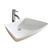 Fine Fixtures Modern Vessel Sink 27 Inch X 18 Inch - No Faucet Hole - White - MV2718W