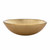 Fine Fixtures MV1616GD Modern Round Glass Vessel Sink  - Golden  16 Inch X 16 Inch