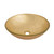 Fine Fixtures Modern Round Glass Vessel Sink - Golden 16 Inch X 16 Inch - MV1616GD