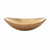 Fine Fixtures Modern Oval Glass Vessel Sink - Golden - 20 Inch X 13 Inch - MV2013GD