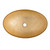 Fine Fixtures MV2013GD Modern Oval Glass Vessel Sink - Golden - 20 Inch X 13 Inch