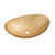 Fine Fixtures Modern Oval Glass Vessel Sink - Golden - 20 Inch X 13 Inch - MV2013GD