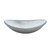 Fine Fixtures Modern Oval Glass Vessel Sink - Silvery - 20 Inch X 13 Inch - MV2013SV