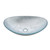 Fine Fixtures Modern Oval Glass Vessel Sink - Silvery - 20 Inch X 13 Inch - MV2013SV