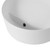 Fine Fixtures MV16WSD Modern Round Vessel Sink 16 Inch X 16 Inch White With Slot Drain