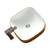 Fine Fixtures Modern Square Vessel Sink 16 Inch X 16 Inch - Gold / White - MV1616GO