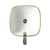 Fine Fixtures MV1616GO Modern Square Vessel Sink 16 Inch X 16 Inch - Gold / White