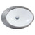 Fine Fixtures LV2015BS Luxury Oval Vessel Sink 20 Inch X 15 Inch - Brushed Silver
