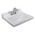 Fine Fixtures 19 Inch X 17 Inch Vitreous China Shaker Sink - White - CT1917W