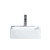 Fine Fixtures China Sink 17 Inch x 11 Inch with Single Hole - White - CT1711W1