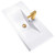 Fine Fixtures CT3519W1 Concordia China Sink with Single Hole 35 Inch X 19" Inch - White