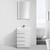 Blossom 005 24 01 A Barcelona 24" Freestanding Bathroom Vanity with Sink- Glossy White