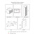 Blossom 008 24 15 C M SC Paris 24" Floating Bathroom Vanity With Sink & Mirror & Side Cabinet - Metal Grey