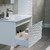 Blossom 008 30 01 SC Paris 30" Floating Bathroom Vanity With Sink & Mirror & Side Cabinet - Glossy White