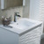 Blossom 008 30 01 SC Paris 30" Floating Bathroom Vanity With Sink & Mirror & Side Cabinet - Glossy White