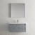 Blossom Paris 36" Floating Bathroom Vanity With Sink & Mirror & Side Cabinet - Metal Grey - V8008 36 15 C M SC