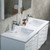 Blossom 008 48 01 M Paris 48" Floating Bathroom Vanity With Sink & Mirror- Glossy White