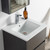 Blossom 016 20 16 M Valencia 20" Floating Bathroom Vanity With Sink & Mirror- Silver Grey